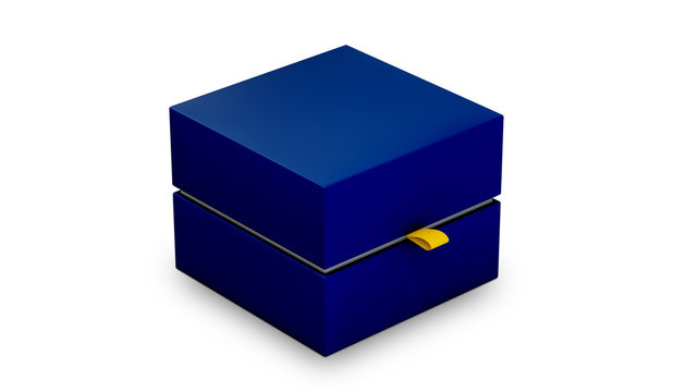 Blue Box Mockup