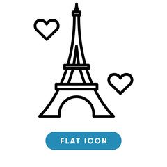 Fototapeta na wymiar Paris vector icon