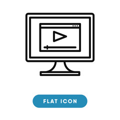 Video marketing vector icon