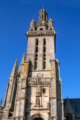 Pleyben. Eglise saint Germain dans l'enclos paroissial . Finistère. Bretagne	