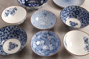 Japanese  Pottery - Bowls - Image .