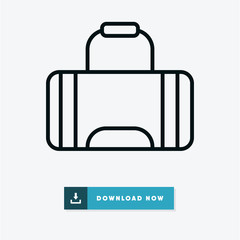  Sport bag vector icon