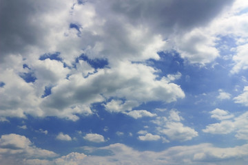 Scenery of the cloud spreading in the sky