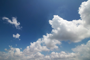 Scenery of the cloud spreading in the sky