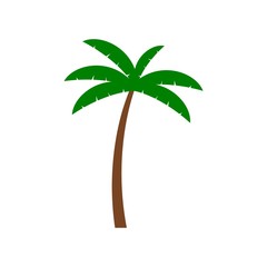 Palm tree icon or logo, island sign