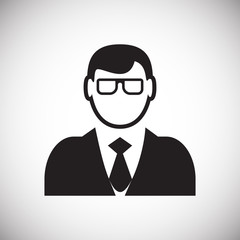 Profile icon on white background for graphic and web design, Modern simple vector sign. Internet concept. Trendy symbol for website design web button or mobile app