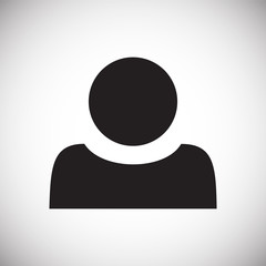 Profile icon on white background for graphic and web design, Modern simple vector sign. Internet concept. Trendy symbol for website design web button or mobile app