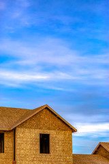 Home under construction against sky in Daybreak