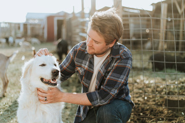 A man and his dog, The Sanctuary at Soledad