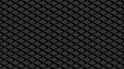 Trendy widescreen geometric background in isometric style 1920 x 1080 px. Wall of cubes.