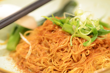 Dried shrimp roe powder noodle
