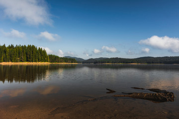 summer time, mountain lake in Bulgaria