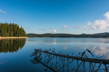 summer time, mountain lake in Bulgaria