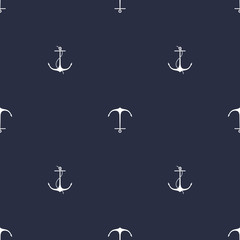 Anchor navy blue pattern