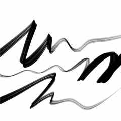 Vector smoke scribble sketch texture lines. Waves, vibration. Ink and water