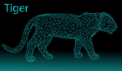 vector illustration of a leopard