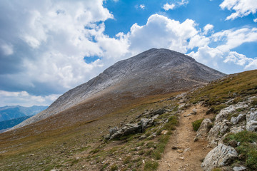 Vihren peak in Pirin mountain, Bulgaria
