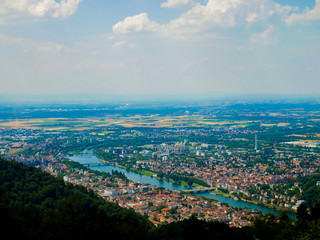 Aerial of Heidelberg, Germany