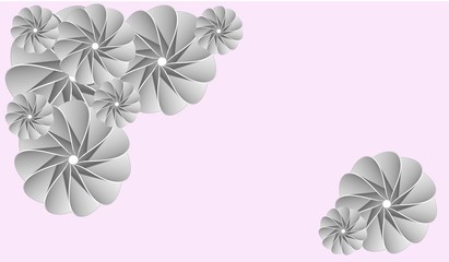 abstract floral background with flowers