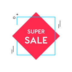 super sale banner template