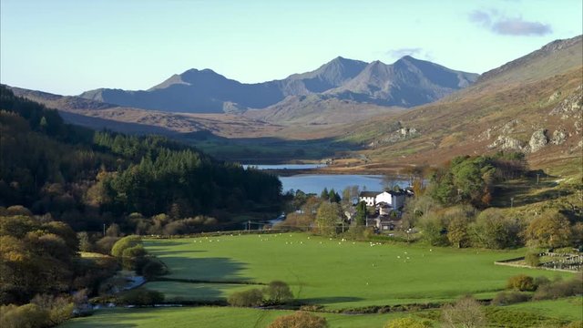 Snowdon from Capel Curig, Gwynedd, Wales