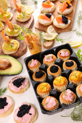 assorted caterer dining buffet