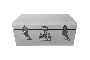 white chest isolated on white background