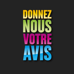 Obraz premium donnez nous votre avis