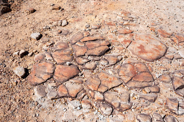 Cliff stone part of the mountain background.