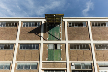 Old abandoned fishery warehouse standing still through the years.