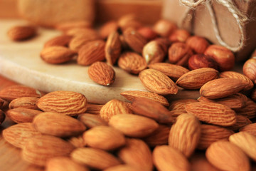 Almond nuts for breakfast