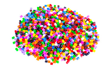 Mix color plastic particles children's mosaic