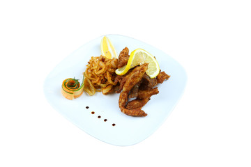Fried fish grilled