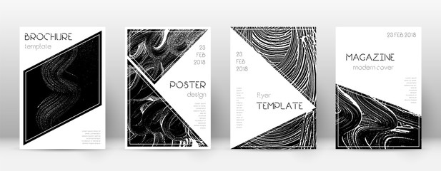 Cover page design template. Triangle brochure layo