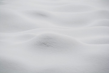 Minimal Snow hills Close-up snow. Snowdrift isolated on white background. Snow Texture for Winter design.