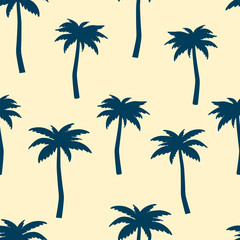 Palms. Seamless vector pattern.
