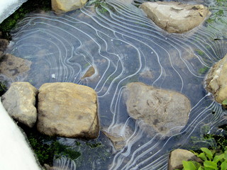 Stries dans la glace 2 / frozen ice design 2