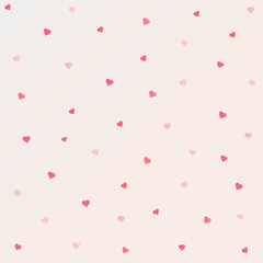 Vector illustration on the theme Valentine Day. Background of hearts