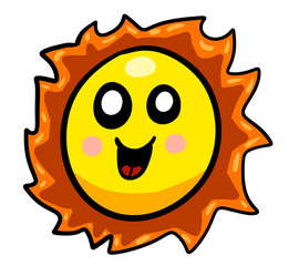 Happy Cartoon Sun