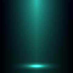 Azure ray of light in the darkness. Vector illustration. Backdrop for the mystical scene.