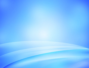 Blue wavy abstract background.