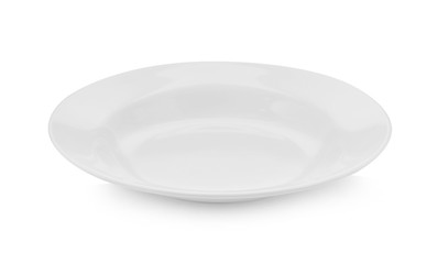 empty plate isolate on white background