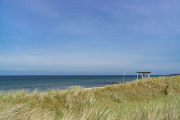 Beautiful landscape with a view of the German Baltic Sea
