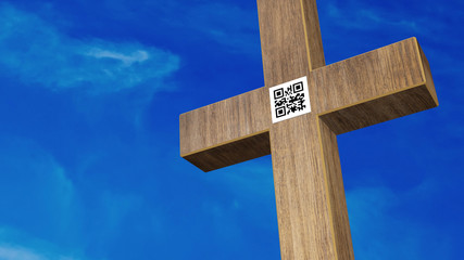 QR - CODE am Grabstein, modernes Gedenken