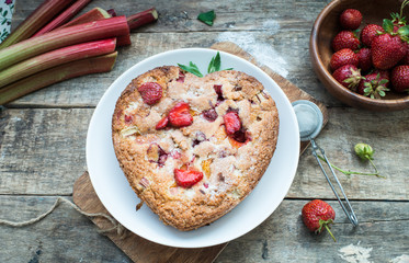 pie with strawberry