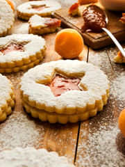 Traditional Linzer cookies