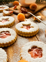 Traditional Linzer cookies