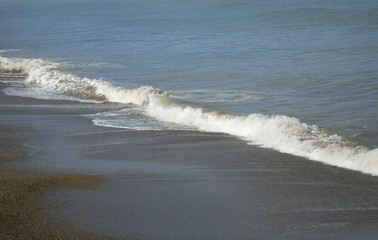 海　波　浜　素材
