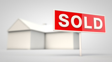 House with a sold sign
