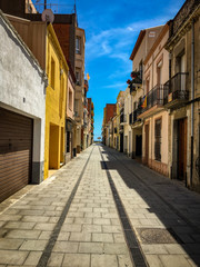 narrow street in old town